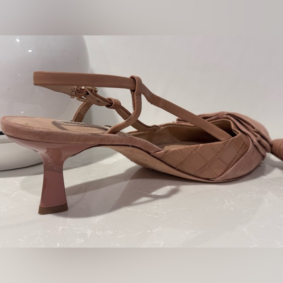 ANTONIO MELANI Leather buckle heels with suede bow Size 10. Excellent condition - Picture 9 of 10